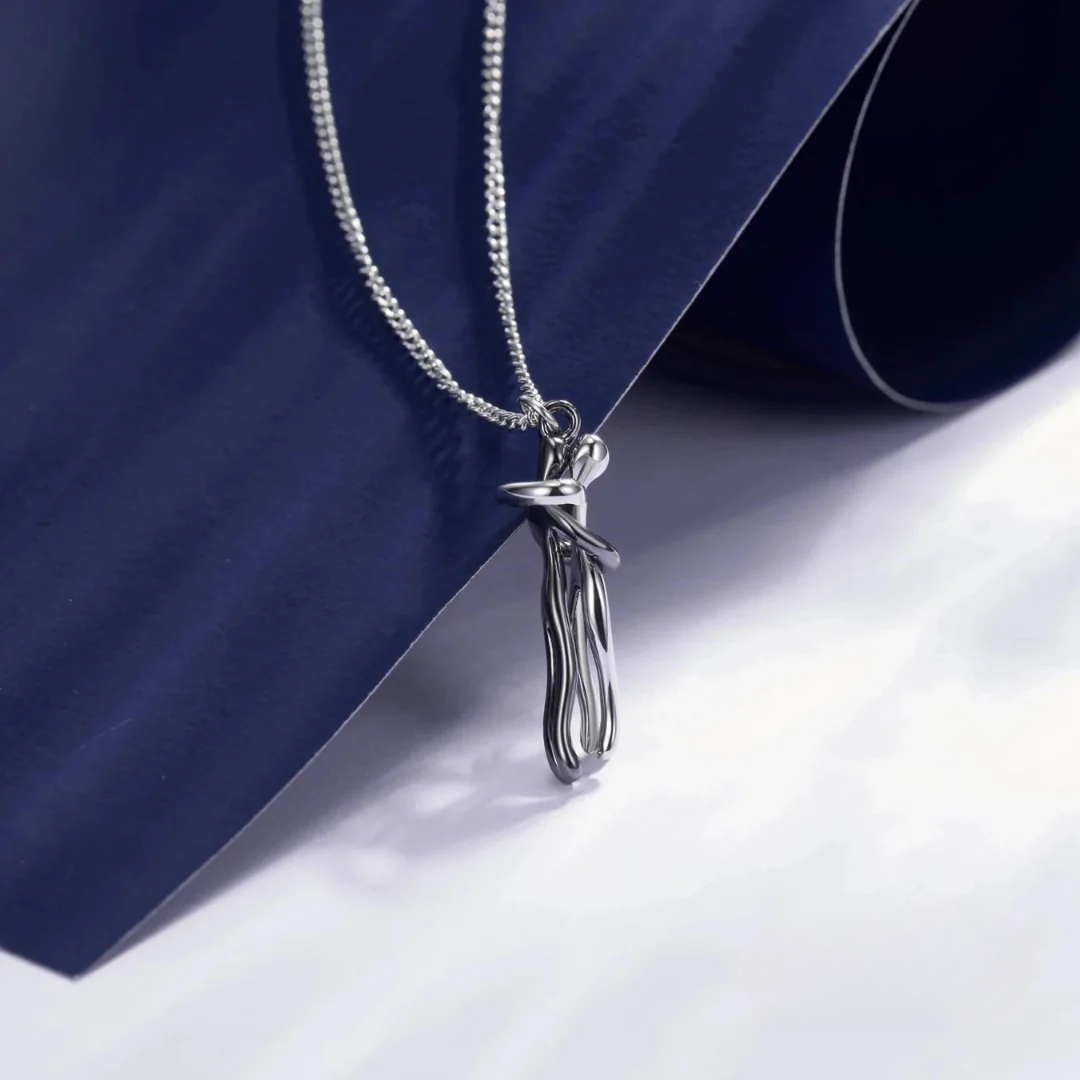Collar Abrazo-Eterno® para mi Amor (con Nota especial y Caja de madera con luz)